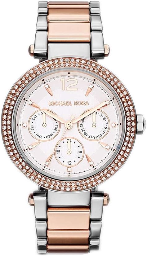 Amazon.com: Michael Kors Parker Stainless Steel Watch with 